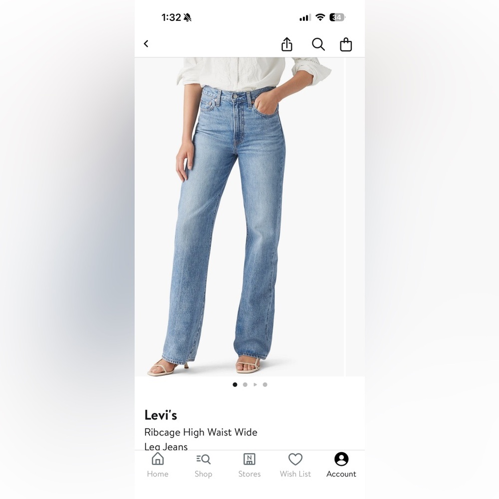 Levi's Women's High Rise Light Blue Jeans